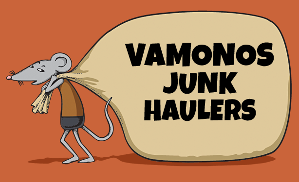 Vamanos Junk Haulers logo.
